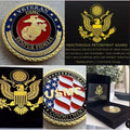 US MARINE CORPS VETERAN Challenge Coin Retirement Award