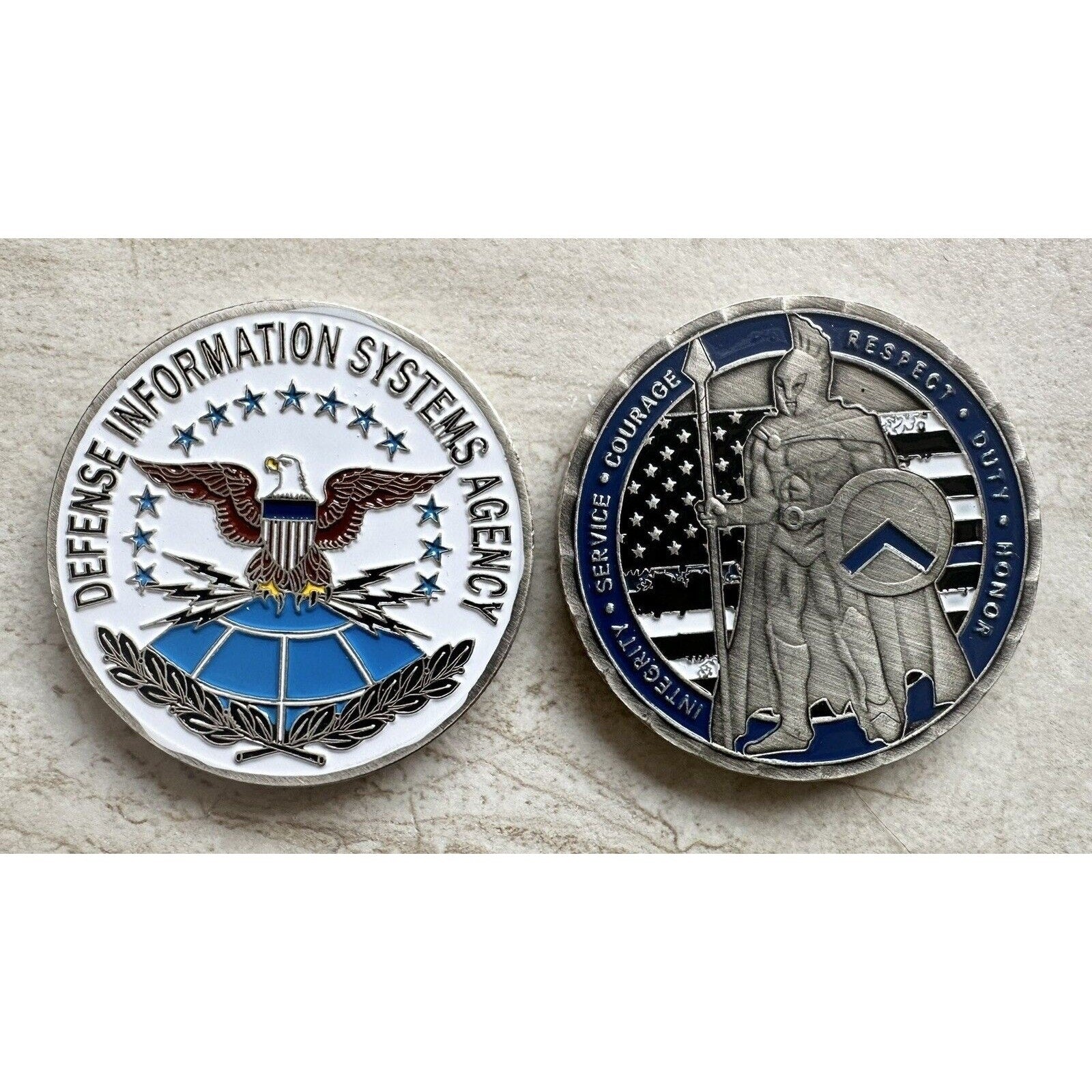 2 PCA LỌT X DISA Defense Information Systems Agency DoD Pentagon CHALLENGE Coin
