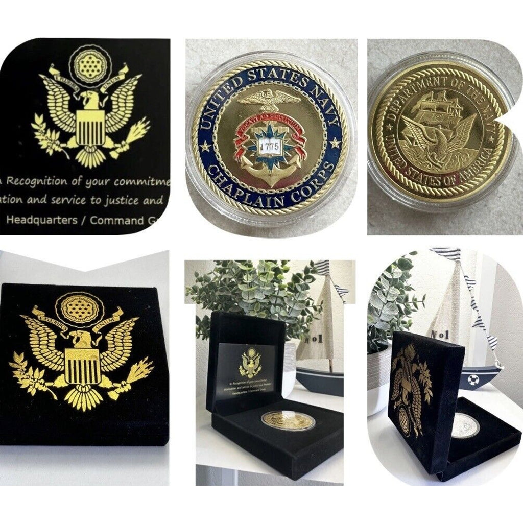 U S NAVY CHAPLAIN CORPS Challenge Coin USN