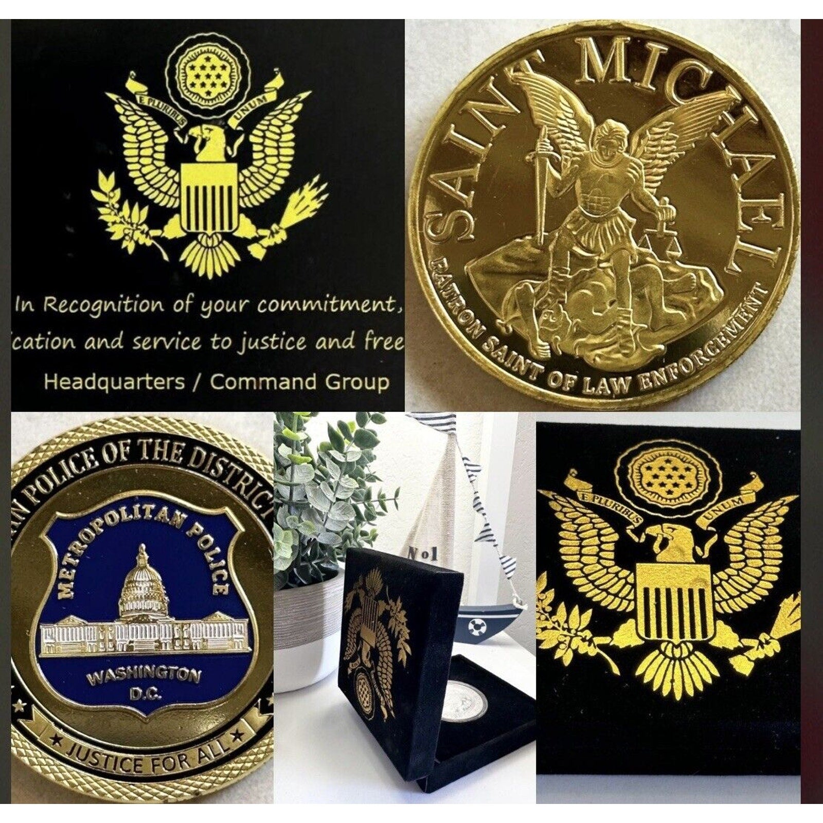 METROPOLITAIN POLICE OF THE DISTRICT OF COLUMBIA OFFICER'S CHALLENGE COIN USA