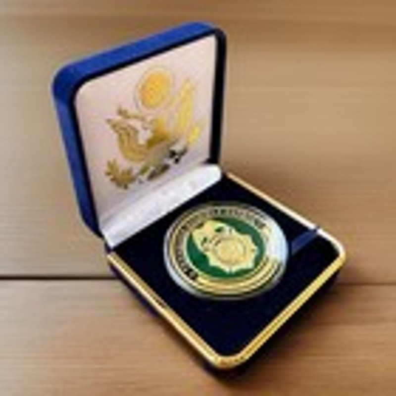 Department of Energy (DOE) Challenge Coin With Blue Velvet Case. Fast Shipping!