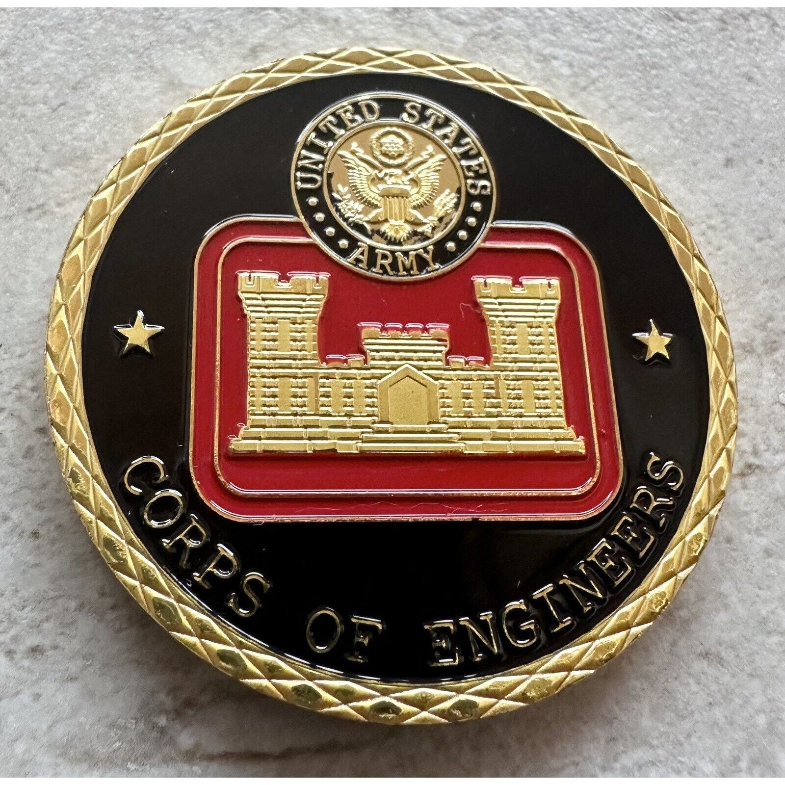 U S ARMY CORPS OF ENGINEERS With Credential coin holder wallet