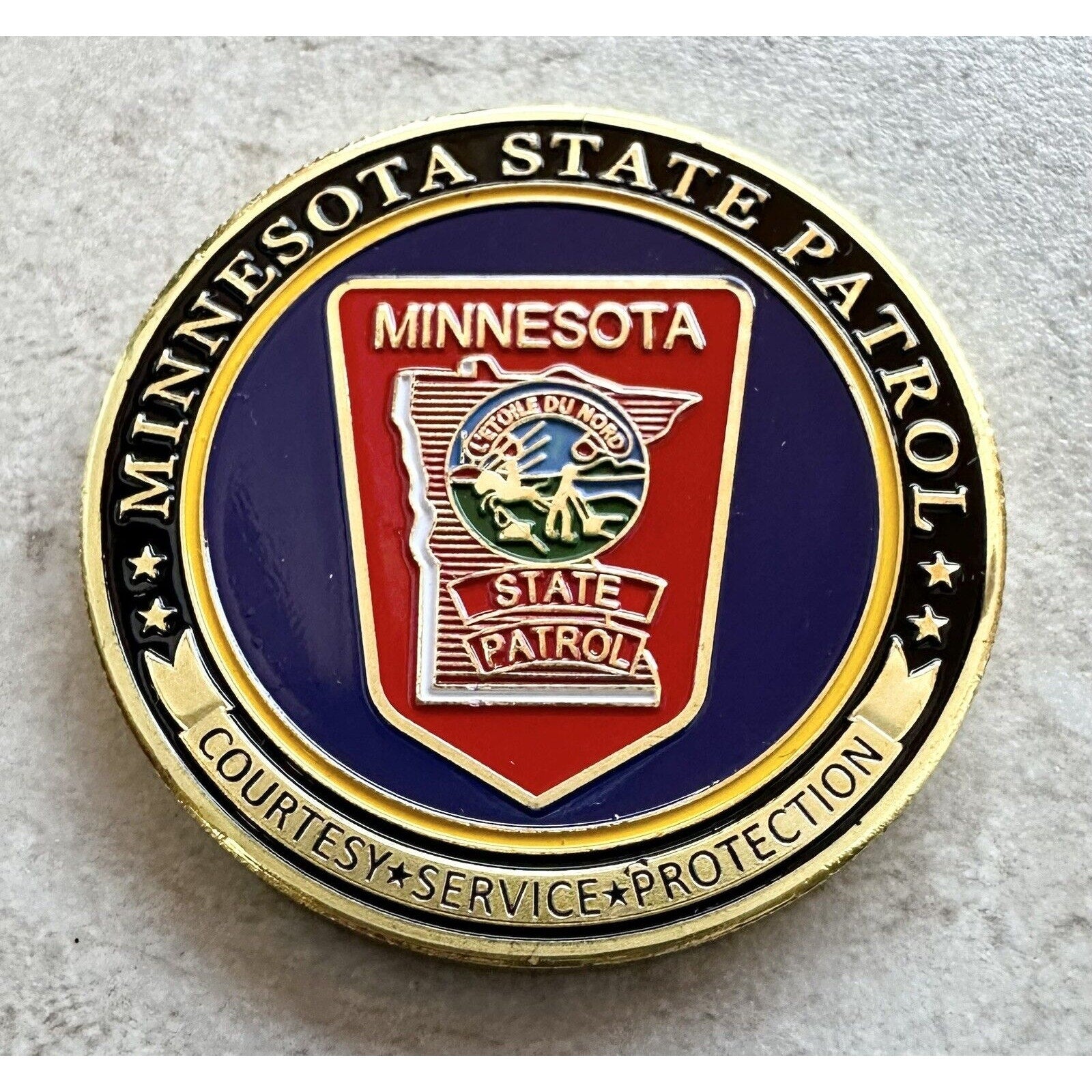 MINNESOTA STATE PATROL Police Officer Agent Challenge Coin