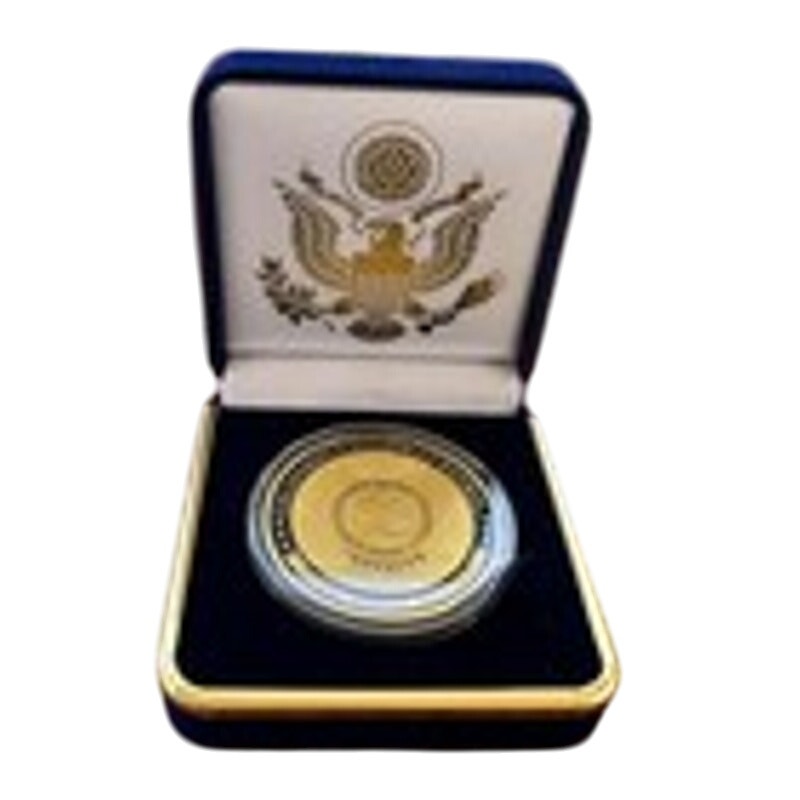 Department of Energy (DOE) Challenge Coin With Blue Velvet Case. Fast Shipping!