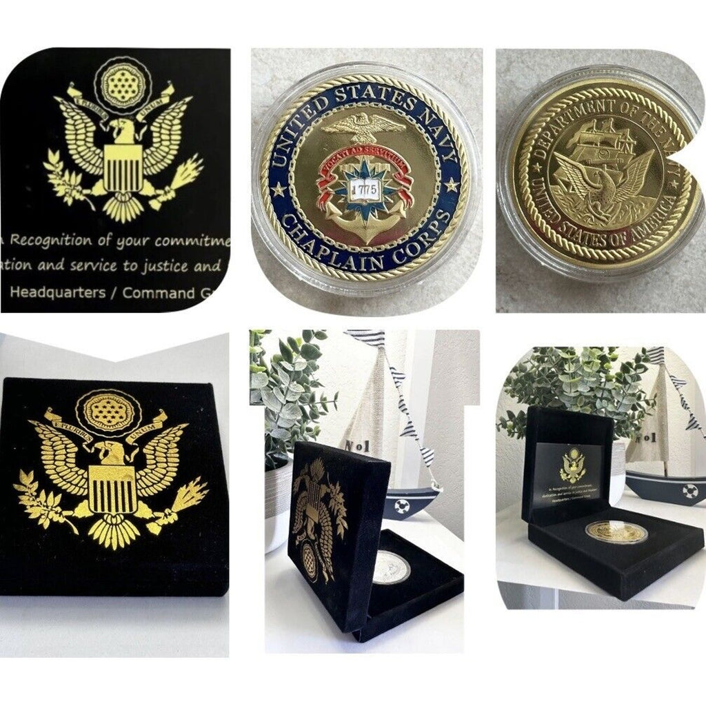 U S NAVY CHAPLAIN CORPS Challenge Coin USN