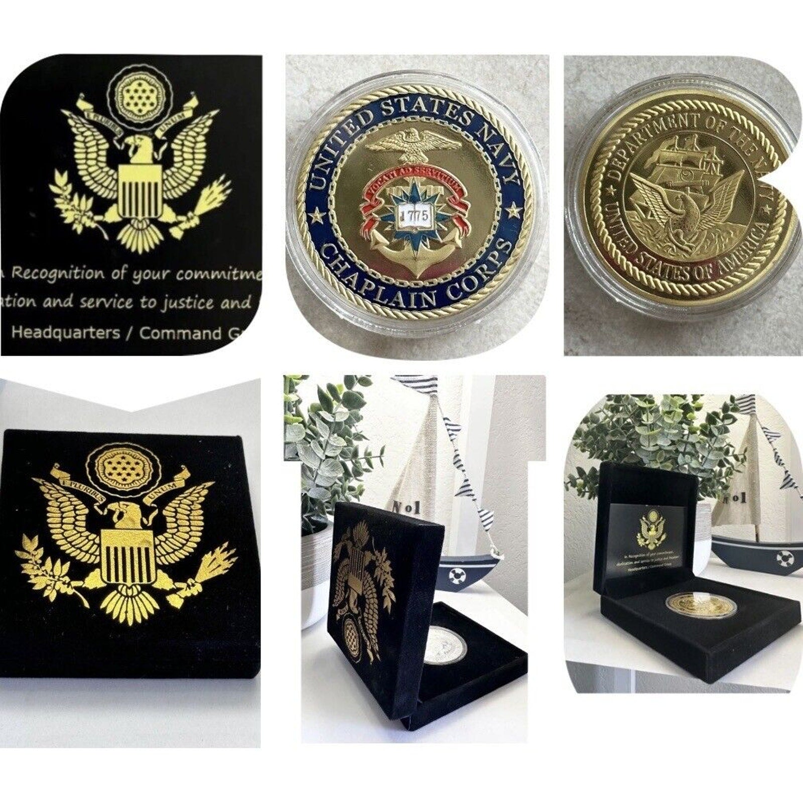 U S NAVY CHAPLAIN CORPS Challenge Coin USN