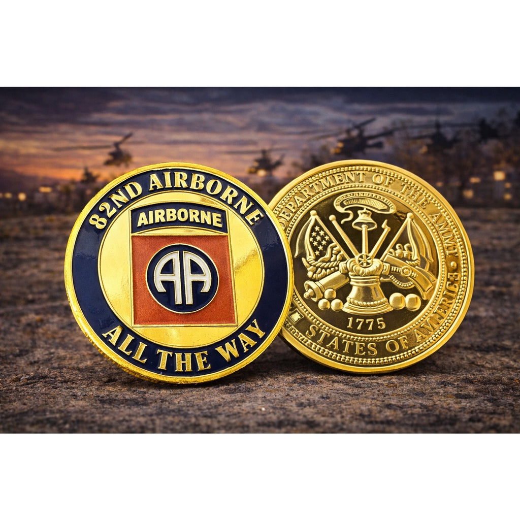 U.S. Army 82nd Airborne Challenge Coin ·FAST SHIPPING· ·NEW·