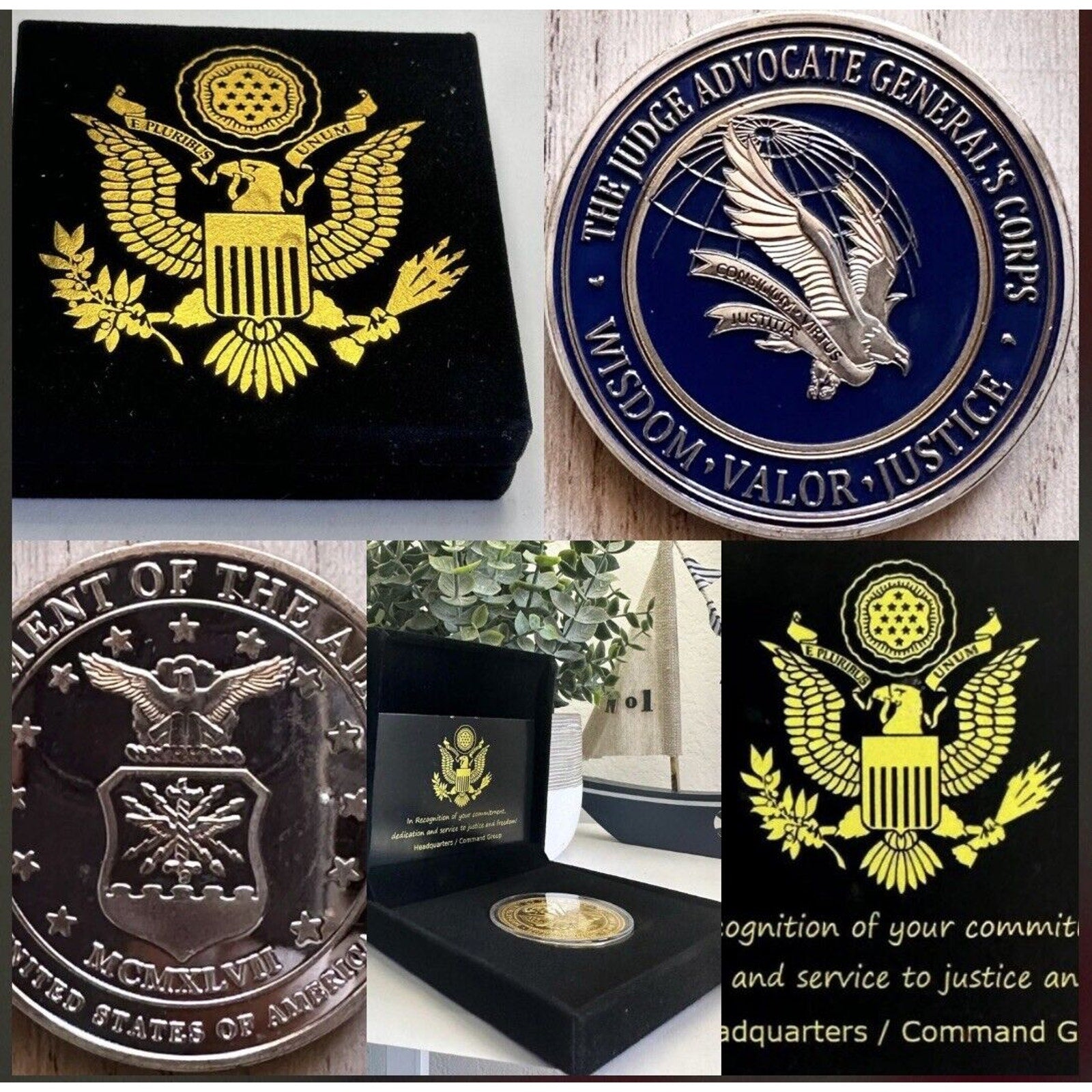 US AIR FORCE (JAG) JUDGE ADVOCATE GENERAL'S CORPS Challenge Coin USA F