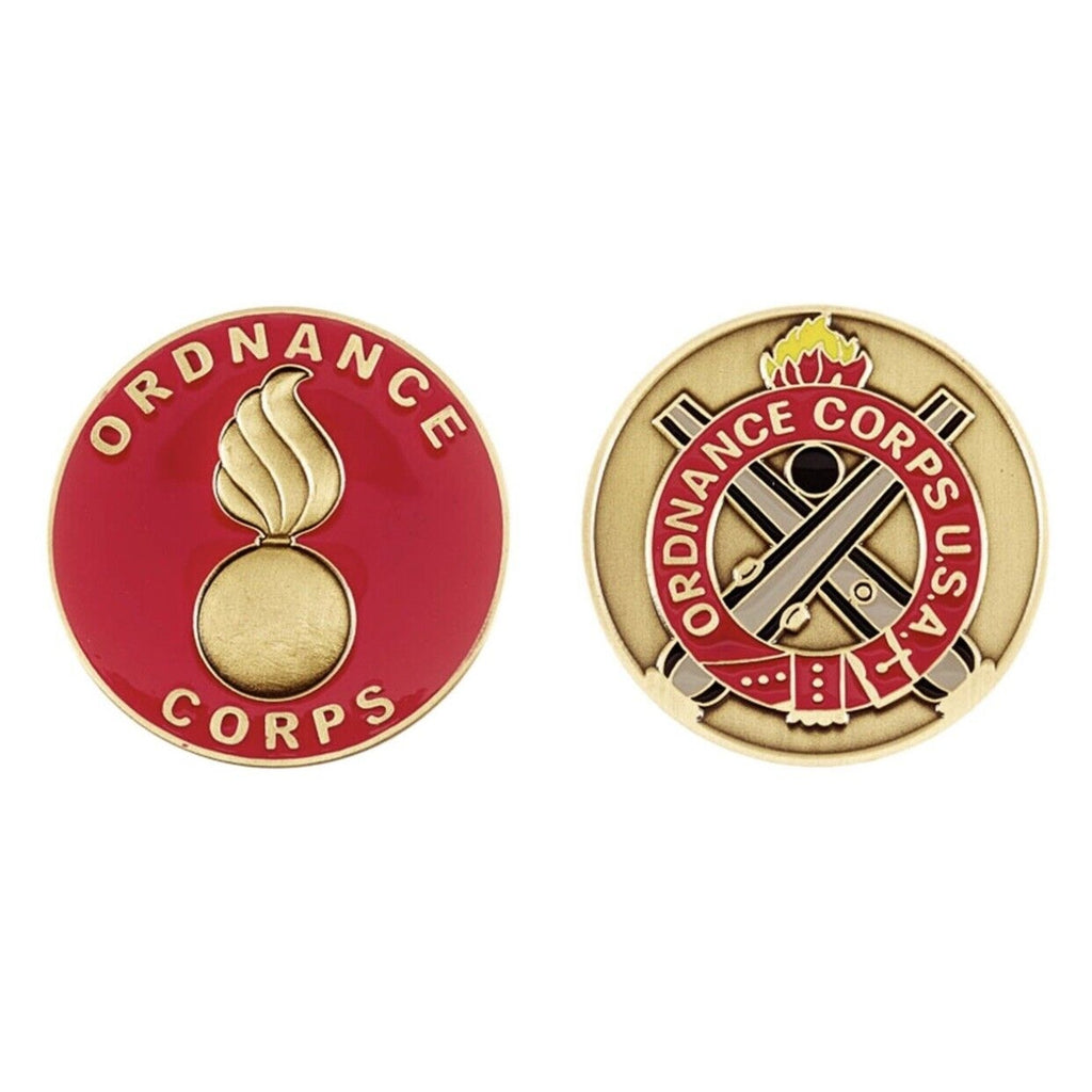 ARMY ORDNANCE CORPS 1.75" MILITARY CHALLENGE COIN USA-Amy