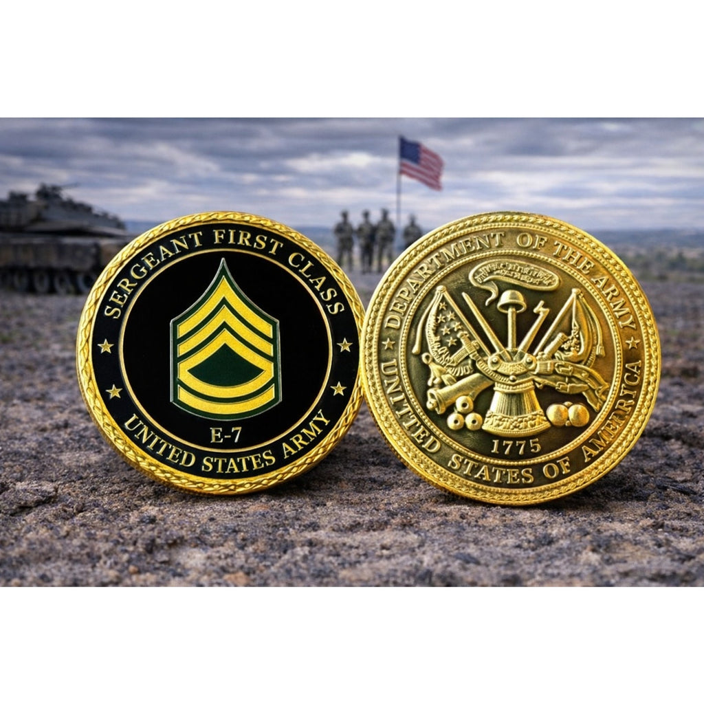U.S. Army Sergeant First Class (SFC) E-7 Challenge Coin ·FAST SHIPPING· ·NEW·