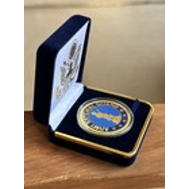 Department of Energy (DOE) Challenge Coin With Blue Velvet Case. Fast Shipping!