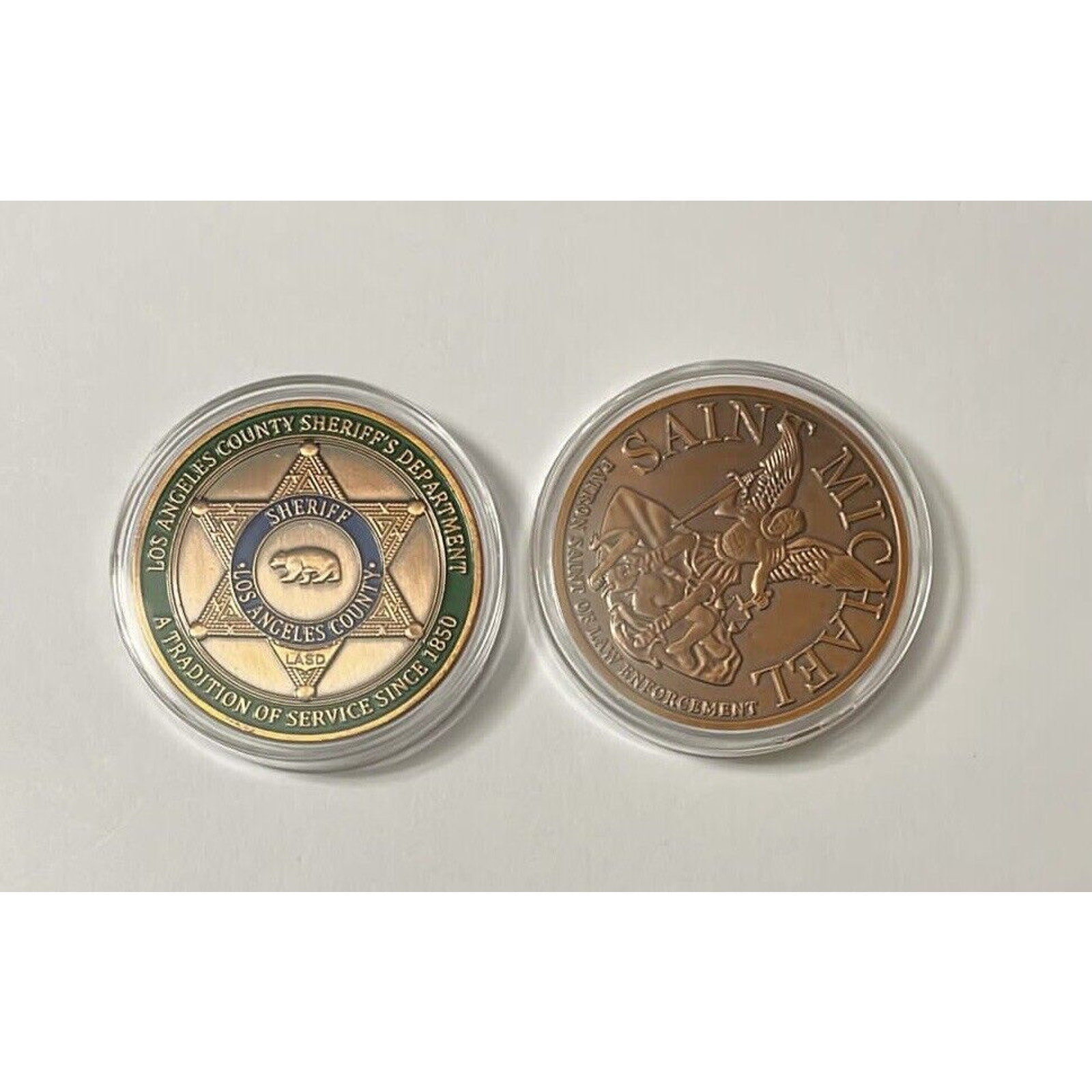 Lot Of 5 X LA LOS ANGELES COUNTY SHERIFF DEPARTMENT Police Challenge Coin
