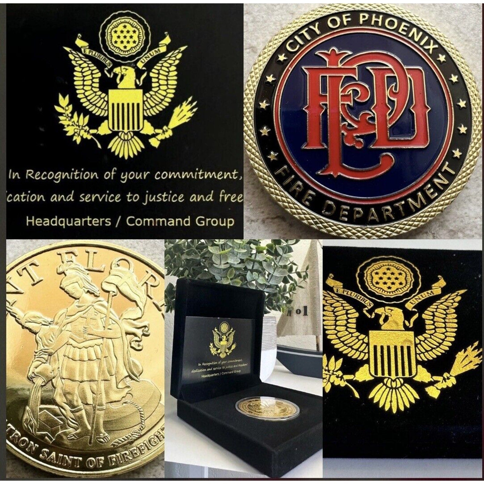 PHOENIX FIRE DEPT. Challenge Coin USA