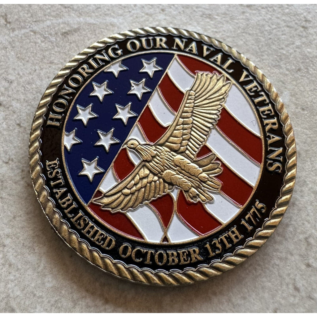 1775 October 13TH Established Honoring Our Naval Veterans w/ Retirement Award