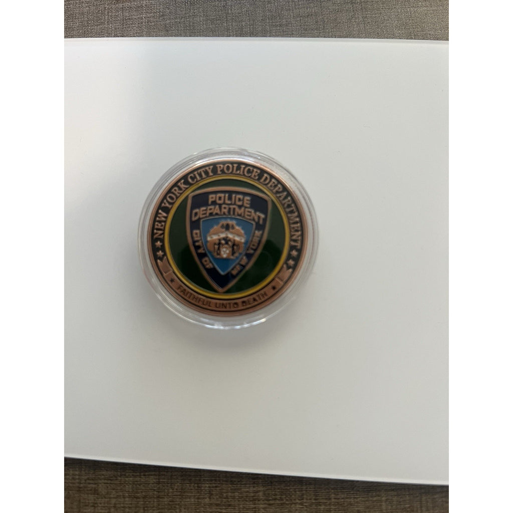 City Of New York Police Department Coin Limited Mint W/ Retirement Award
