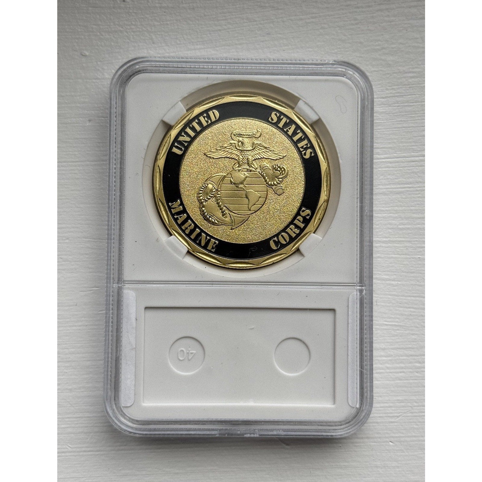 US MARINE CORPS 10th MARINE REGIMENT Challenge Coin With Case OFFICIAL LIC 23125