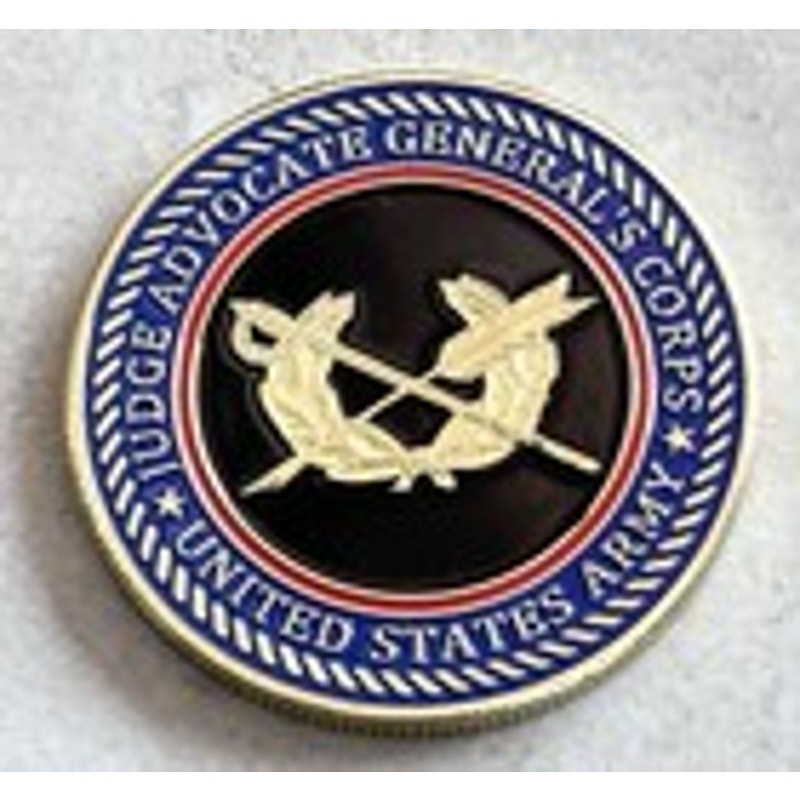 US ARMY (JAG) JUDGE ADVOCATE GENERAL'S CORPS Challenge Coin Keychain
