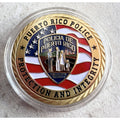 LOT OF 6 X Puerto Rico Police challenge coin Protection and Integrity