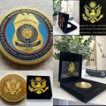 Defense Criminal Investigative Service Challenge Coin With Special Velvet Case