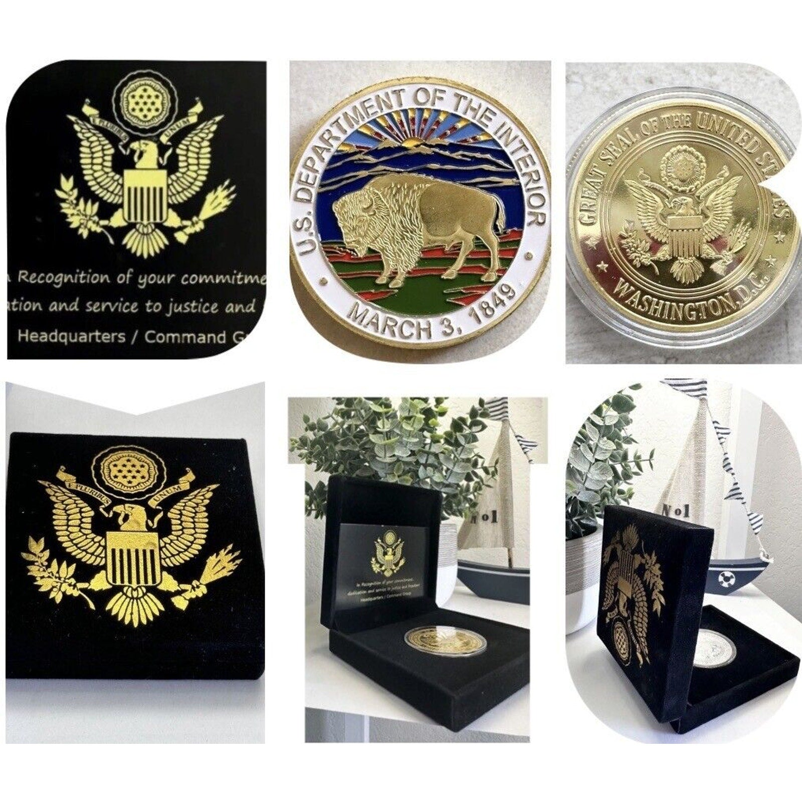 Department of Interior Challenge Coin USA