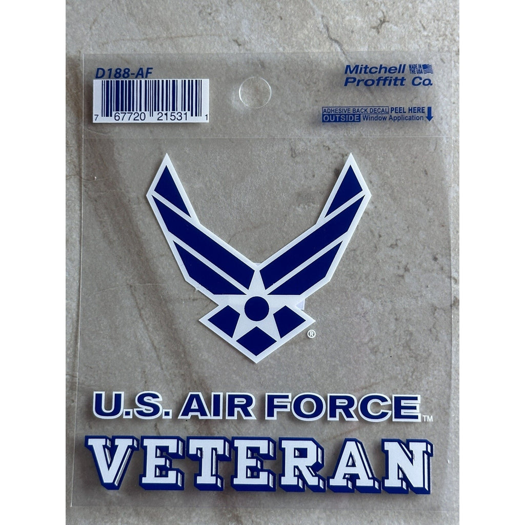 UNITED STATES AIR FORCE USAF VETERAN LOGO USAF Vinyl Window Decal/Sticker