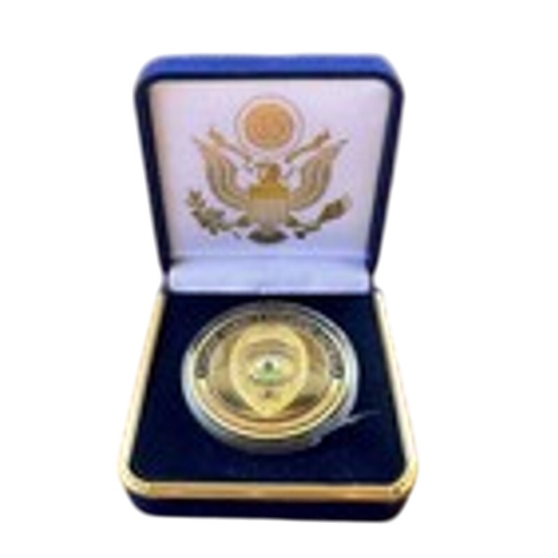 Department of Energy (DOE) Challenge Coin With Blue Velvet Case. Fast Shipping!
