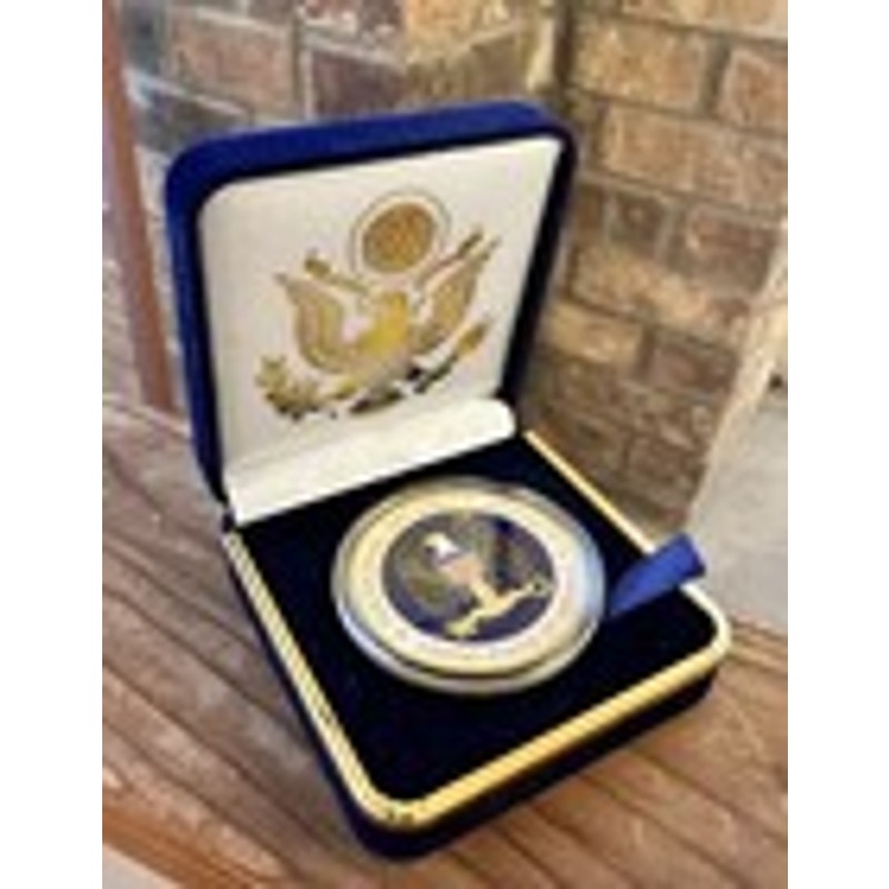 Department of Energy (DOE) Challenge Coin With Blue Velvet Case. Fast Shipping!