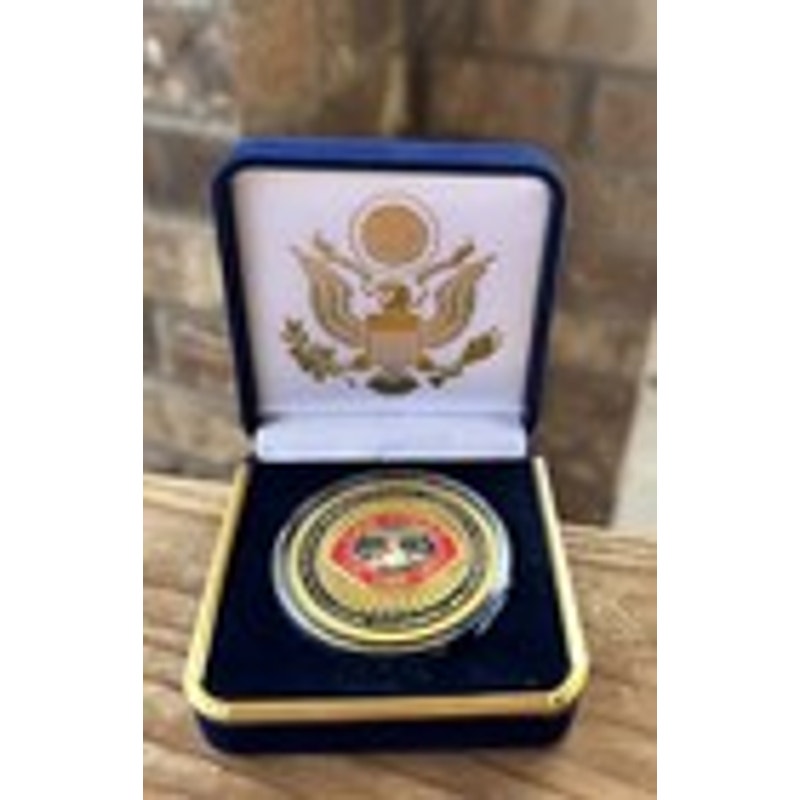 Department of Energy (DOE) Challenge Coin With Blue Velvet Case. Fast Shipping!