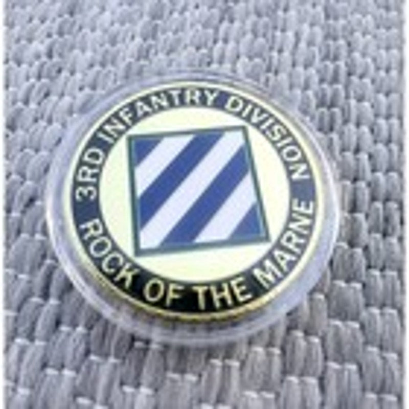 3RD Infantry Division US Army Challenge Coin Keychain “Rock of the Marne"