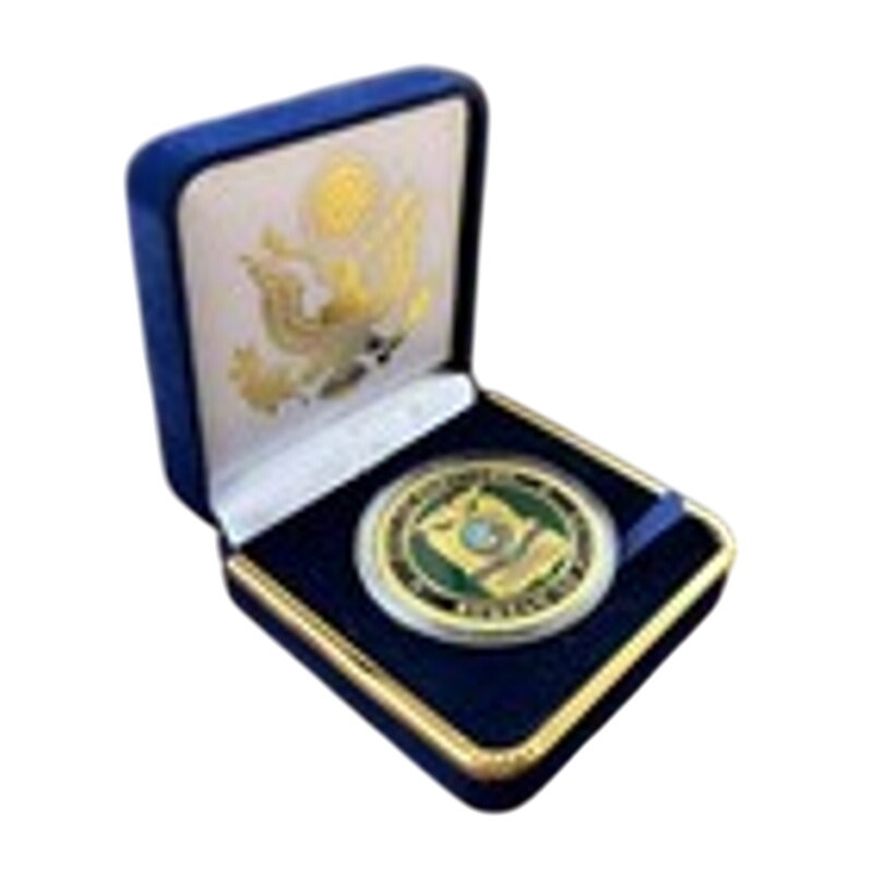 Department of Energy (DOE) Challenge Coin With Blue Velvet Case. Fast Shipping!