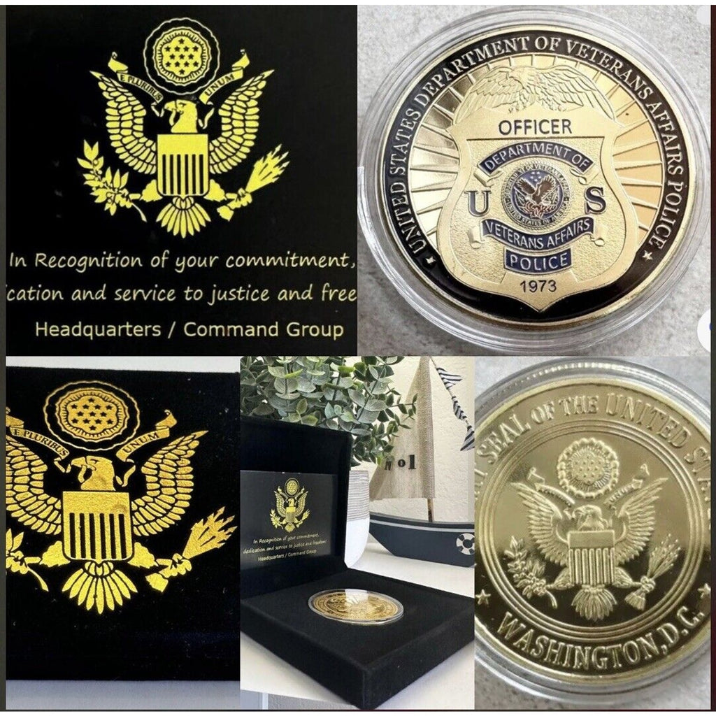VA U S Dept of Veterans Affairs Police Challenge Coin. New! Fast Shipping USA