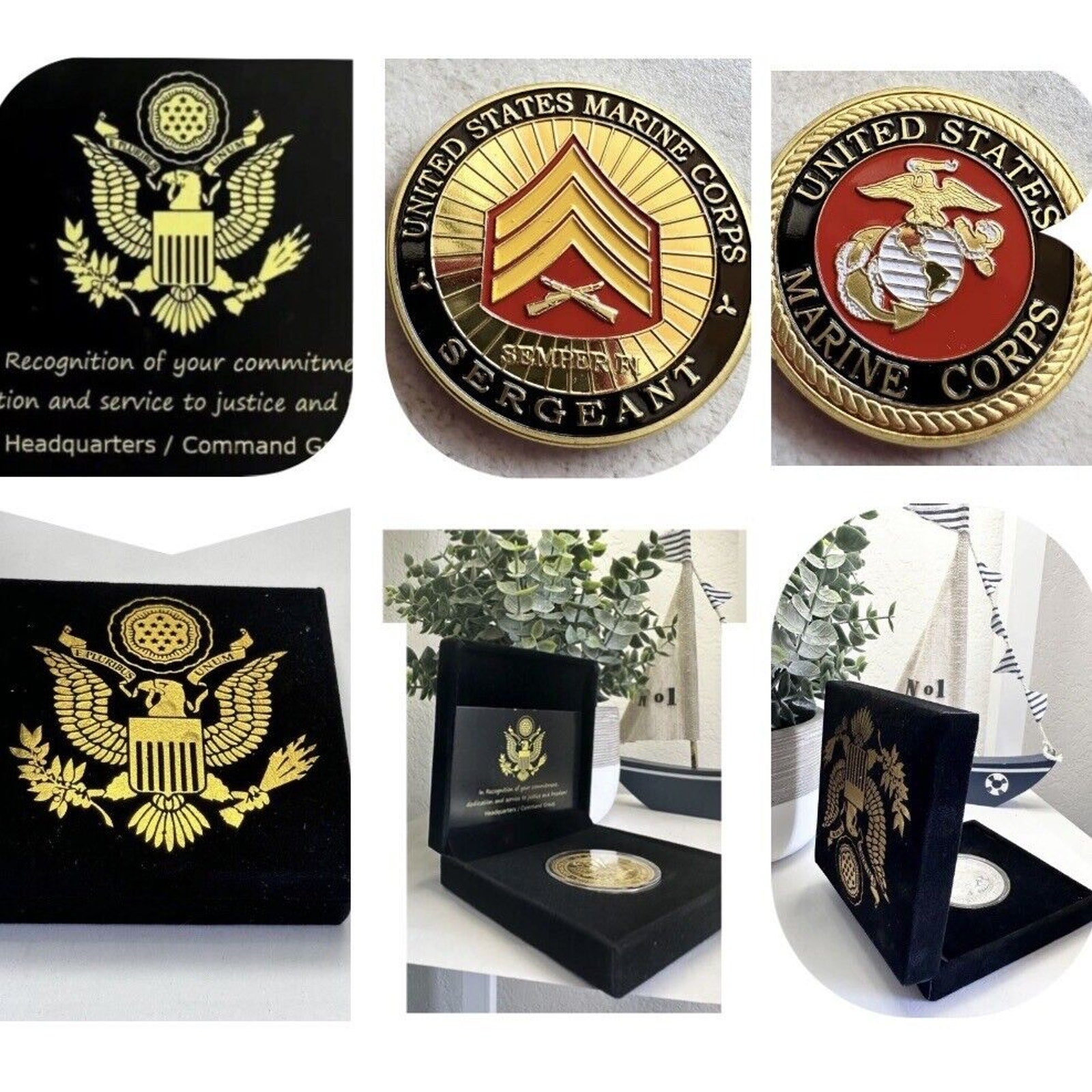 NEW USMC U.S. Marine Corps Sergeant Challenge Coin. USMC