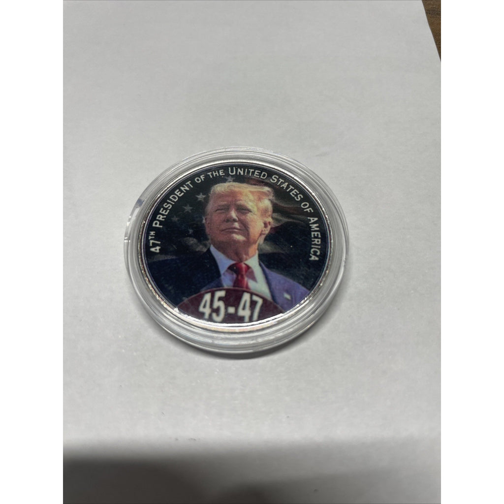 United States 47th President Challenge Coin Donald Trump 45-47 In Gold