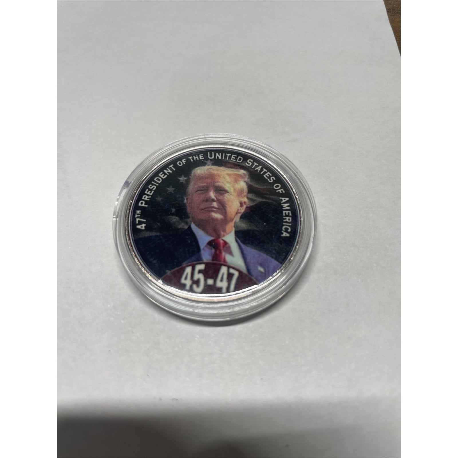United States 47th President Challenge Coin Donald Trump 45-47 In Gold