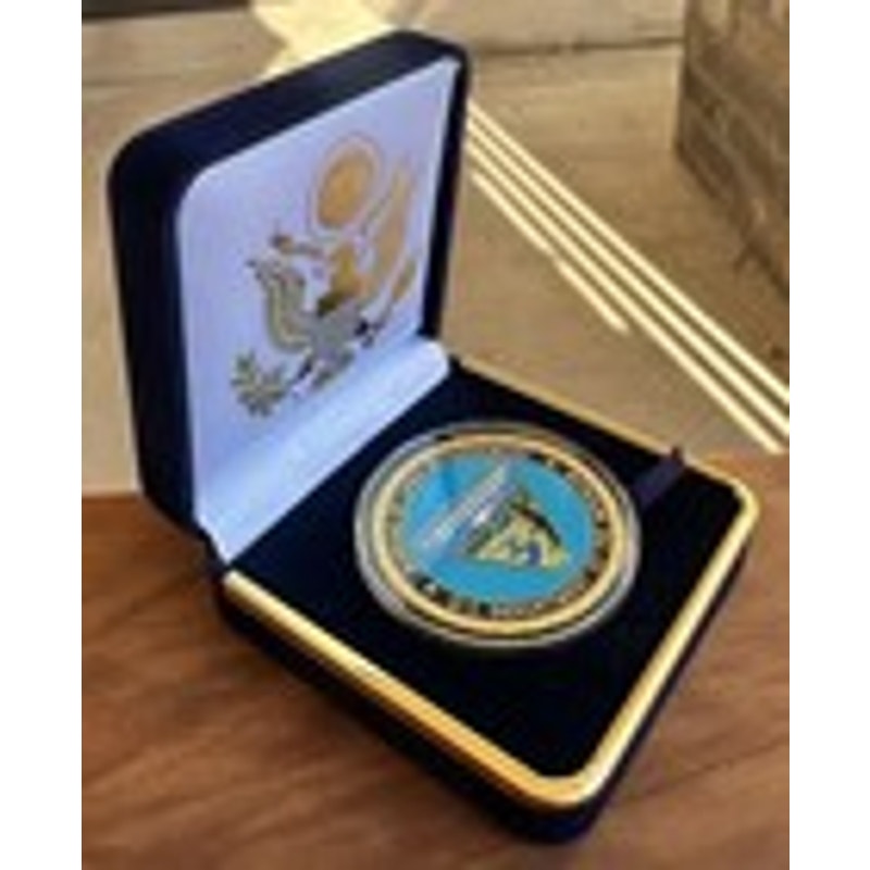 Department of Energy (DOE) Challenge Coin With Blue Velvet Case. Fast Shipping!