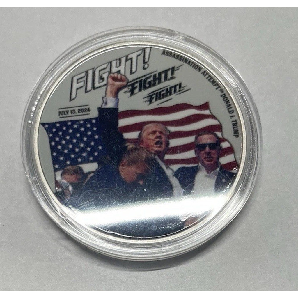President Donald J. Trump Fight Fight Fight Artwork Challenge Coin
