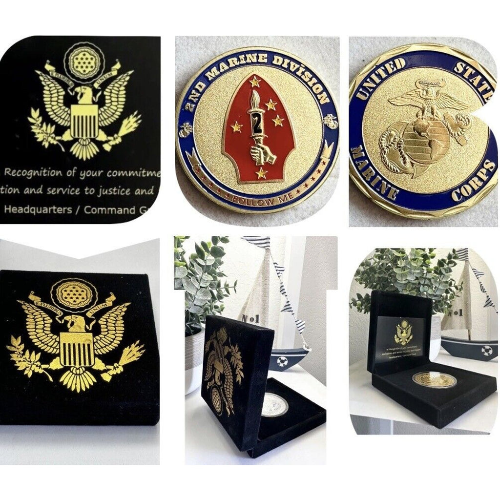 US MARINE CORPS - 2nd MARINE DIVISION Challenge Coin USMC