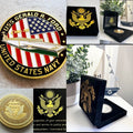 US NAVY - USS Gerald R. Ford CV-78 Challenge Coin With Special Velvet Case