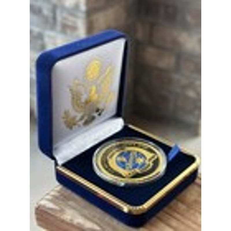 Department of Energy (DOE) Challenge Coin With Blue Velvet Case. Fast Shipping!