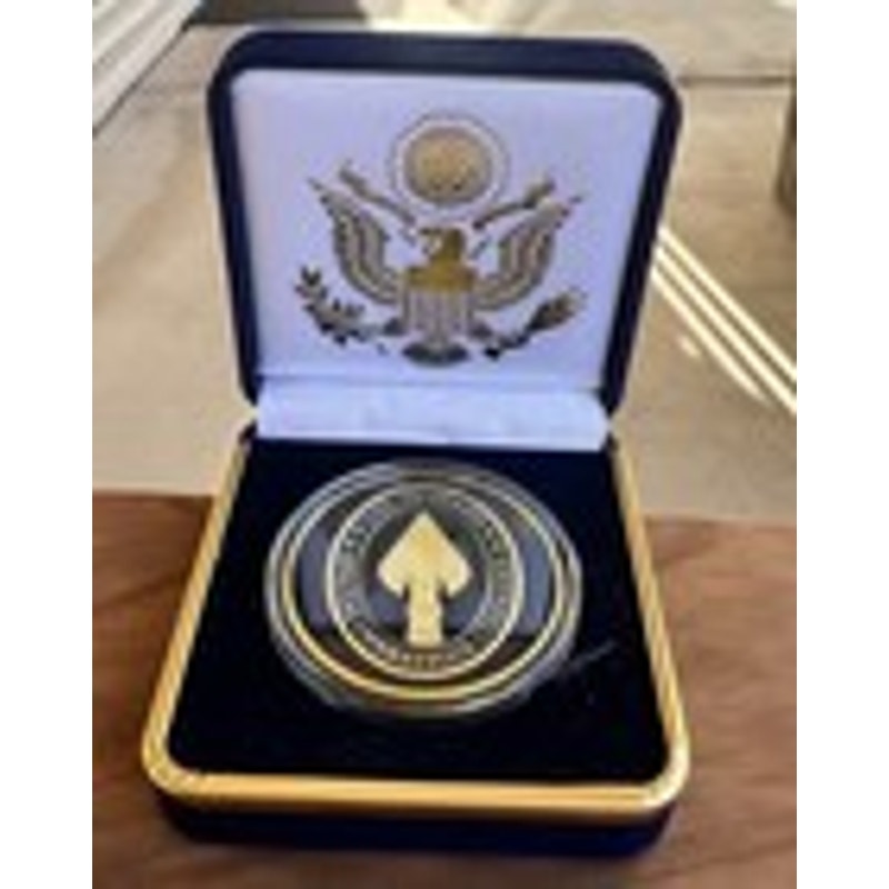 Department of Energy (DOE) Challenge Coin With Blue Velvet Case. Fast Shipping!