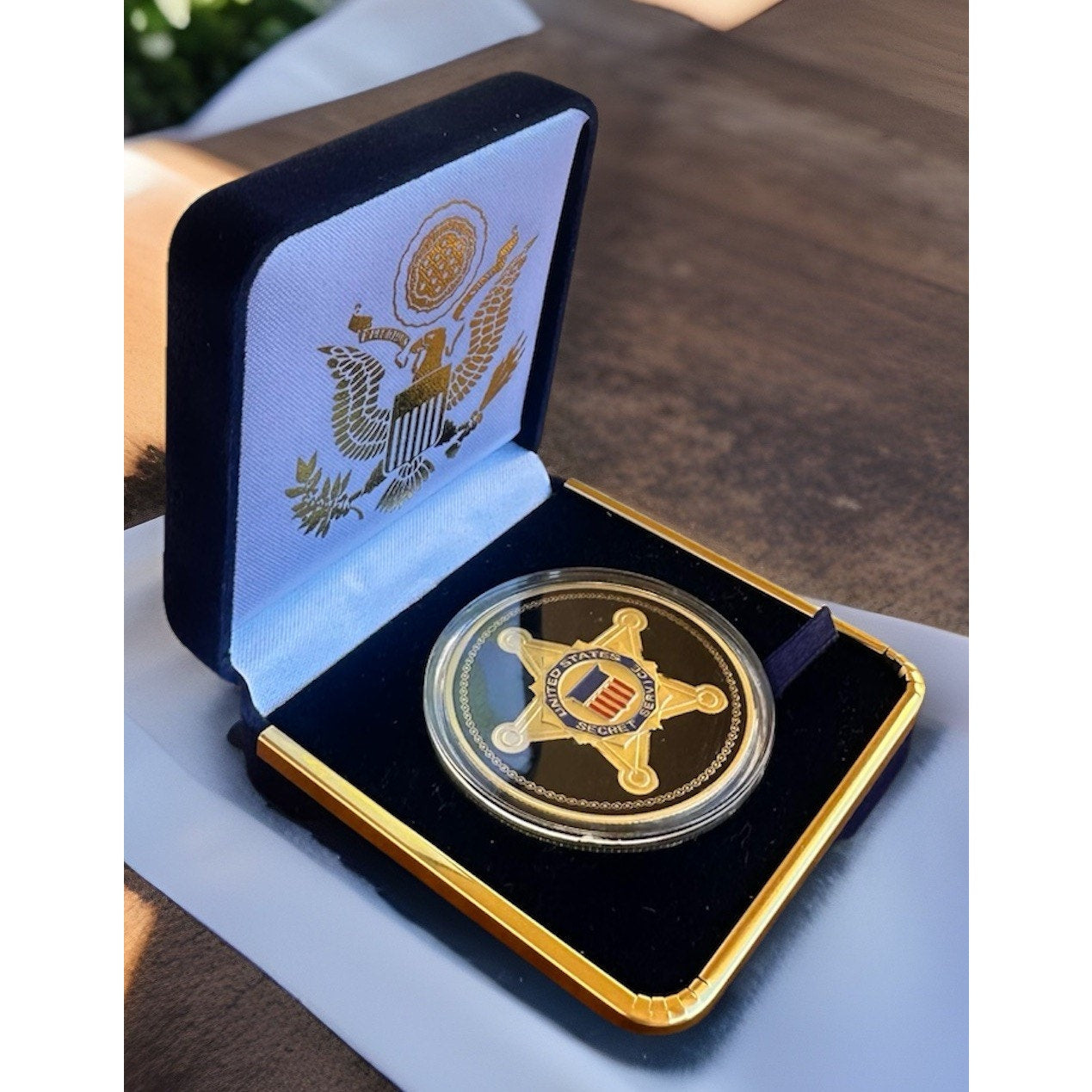 U S Secret Service Coin USSS Seal Of The US President Challenge Coin With Case
