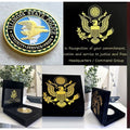 ILLINOIS STATE POLICE Officer Agent Badge With Velvet Case Box Coin