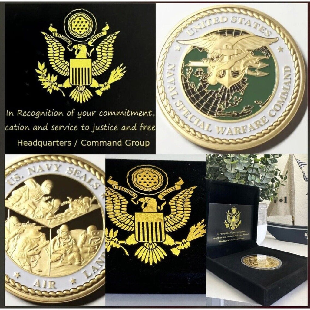 US Naval Special Warfare Command US Navy Seals Sea Air Land Navy Coin USA