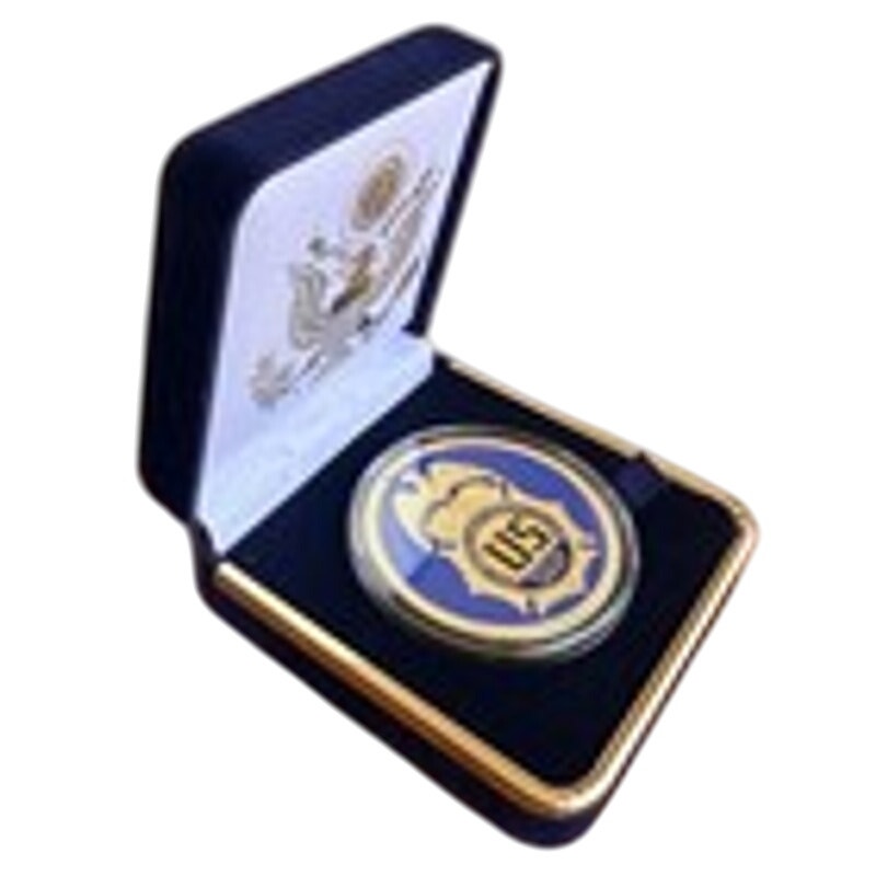 Department of Energy (DOE) Challenge Coin With Blue Velvet Case. Fast Shipping!