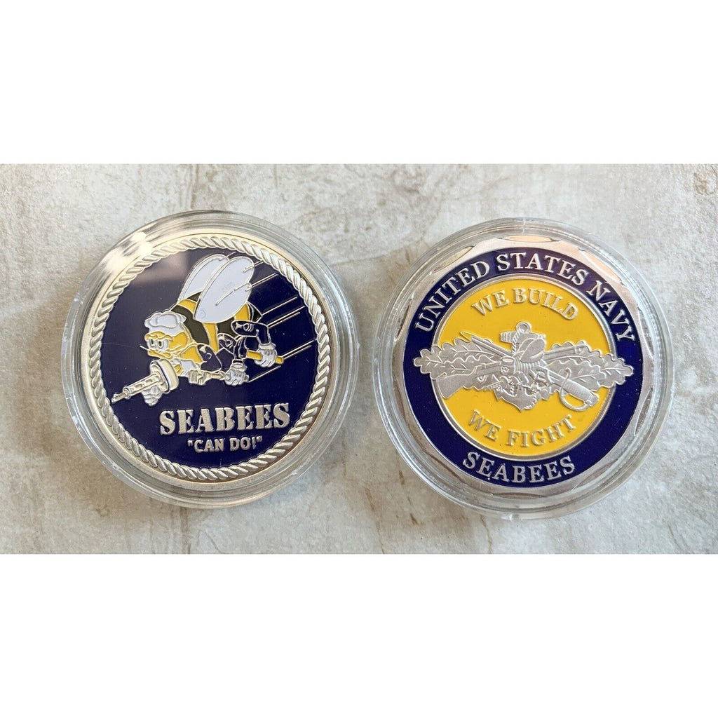 US NAVY SEABEES "CAN DO!" Challenge Coin - Fast Shipping USN