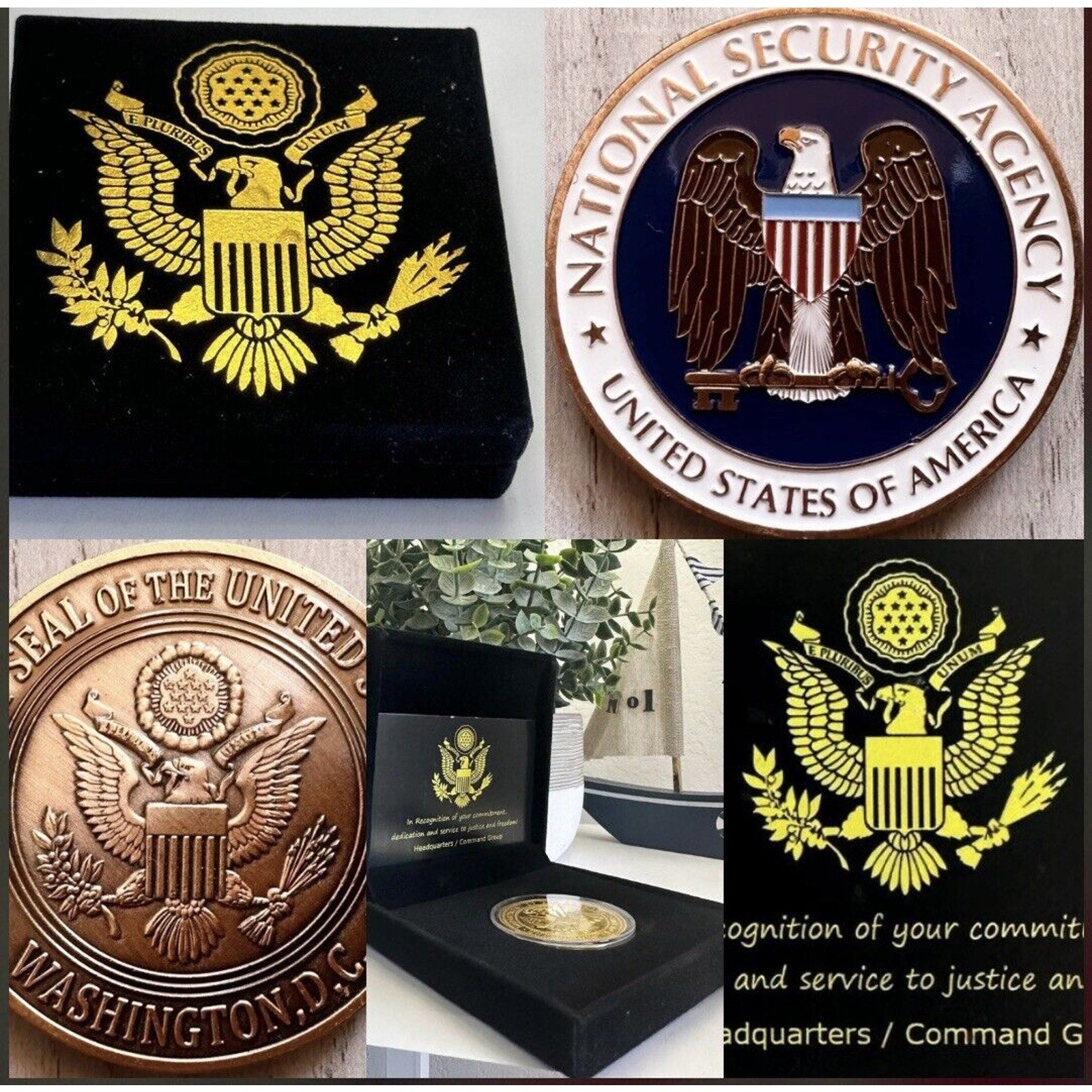 National Security Agency NSA Challenge Coin USA