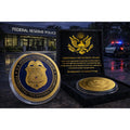 U S FEDERAL RESERVE POLICE Office Department Challenge Coin w/ Retirement Award