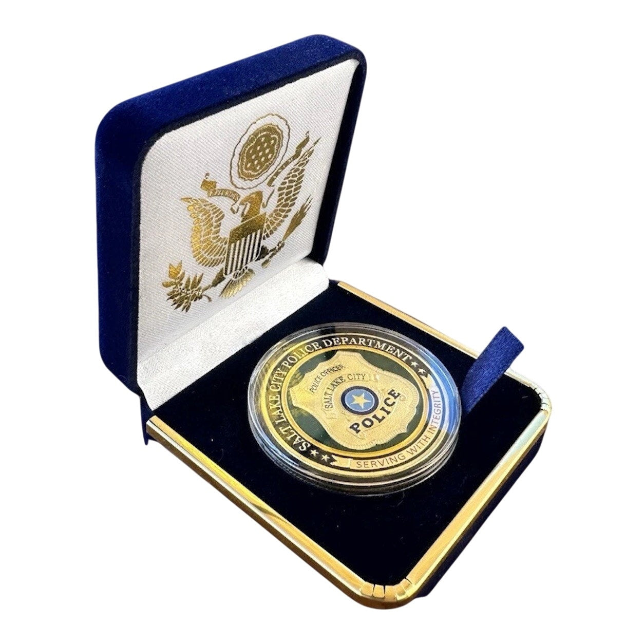 Department of Energy (DOE) Challenge Coin With Blue Velvet Case. Fast Shipping!