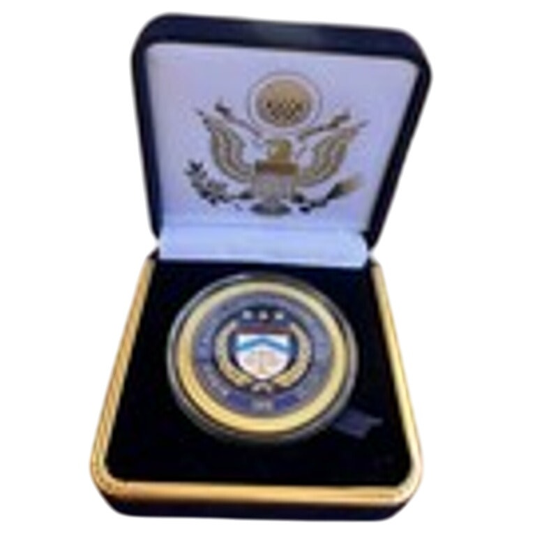 Department of Energy (DOE) Challenge Coin With Blue Velvet Case. Fast Shipping!