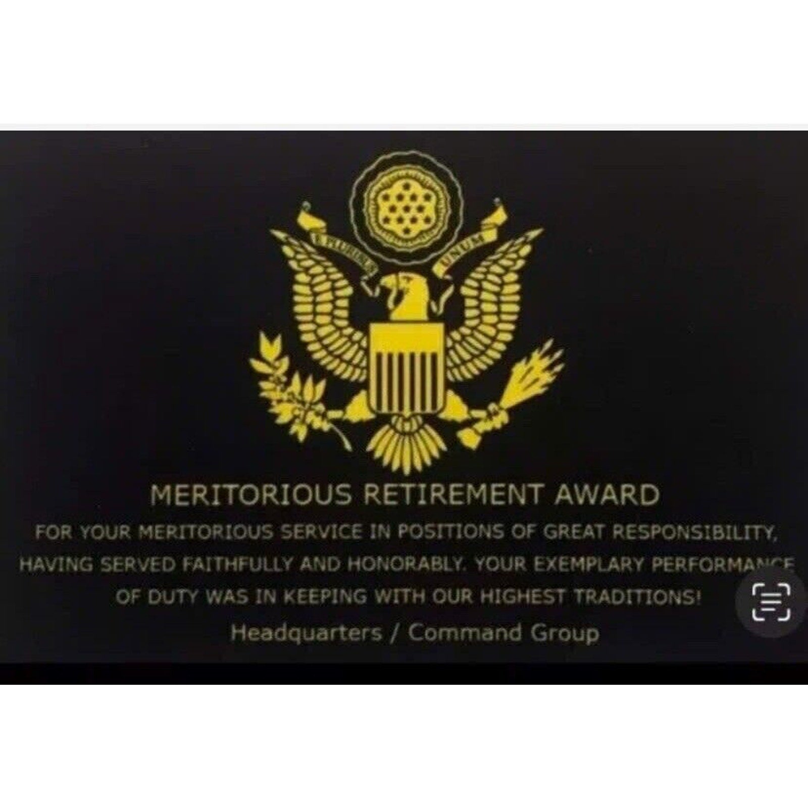 US MARINE CORPS - 5th MARINE REGIMENT Unit USMC Mad Dog Coin W/Retirement Award